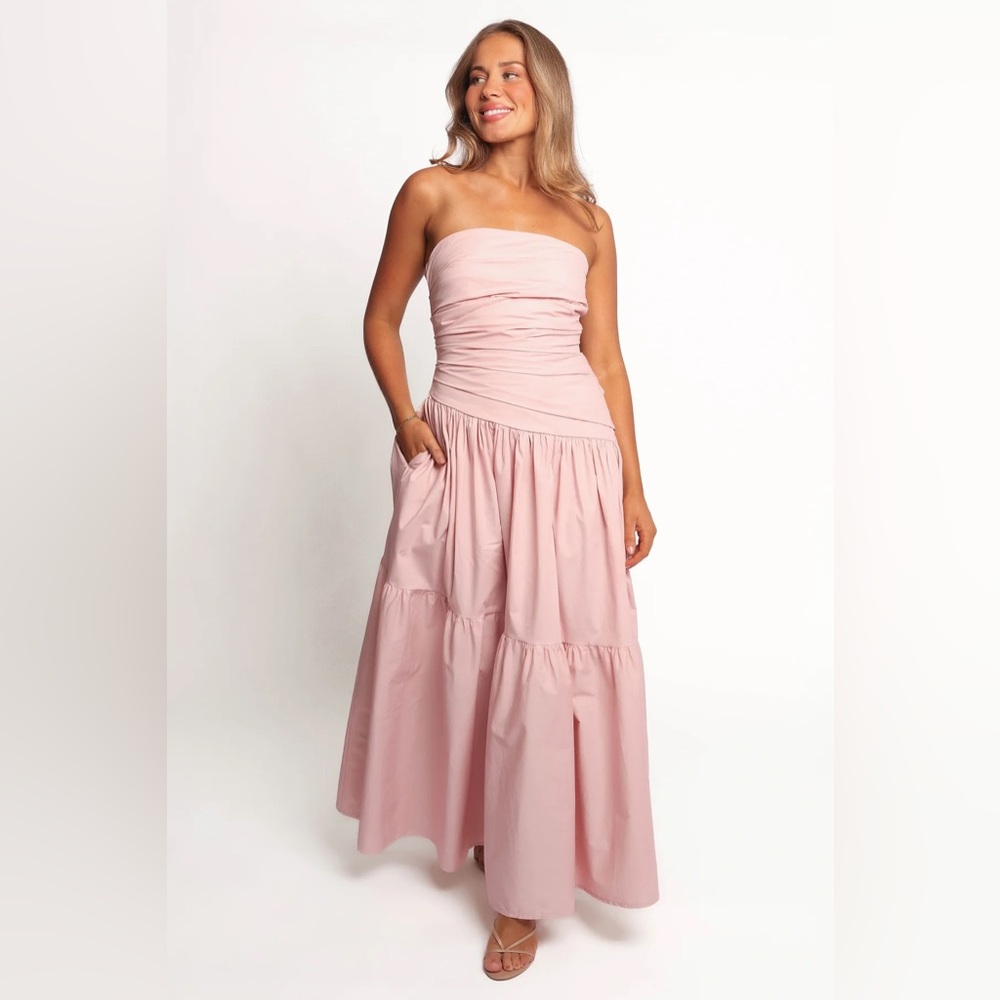 NWOT Petal & Pup Blanche Strapless Maxi Dress